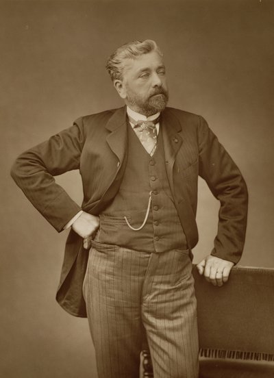 Alexandre Gustave Eiffel, French Engineer, Portrait Photograph by Stanislaus Walery